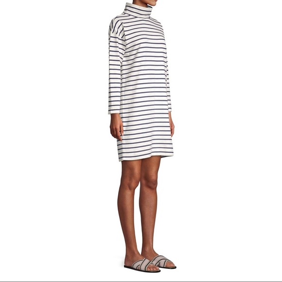 Vineyard Vines Striped Funnelneck Cotton Dress - Picture 4 of 10